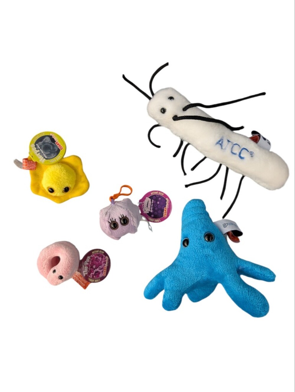 Giant Microbes Plush Lot Of 5